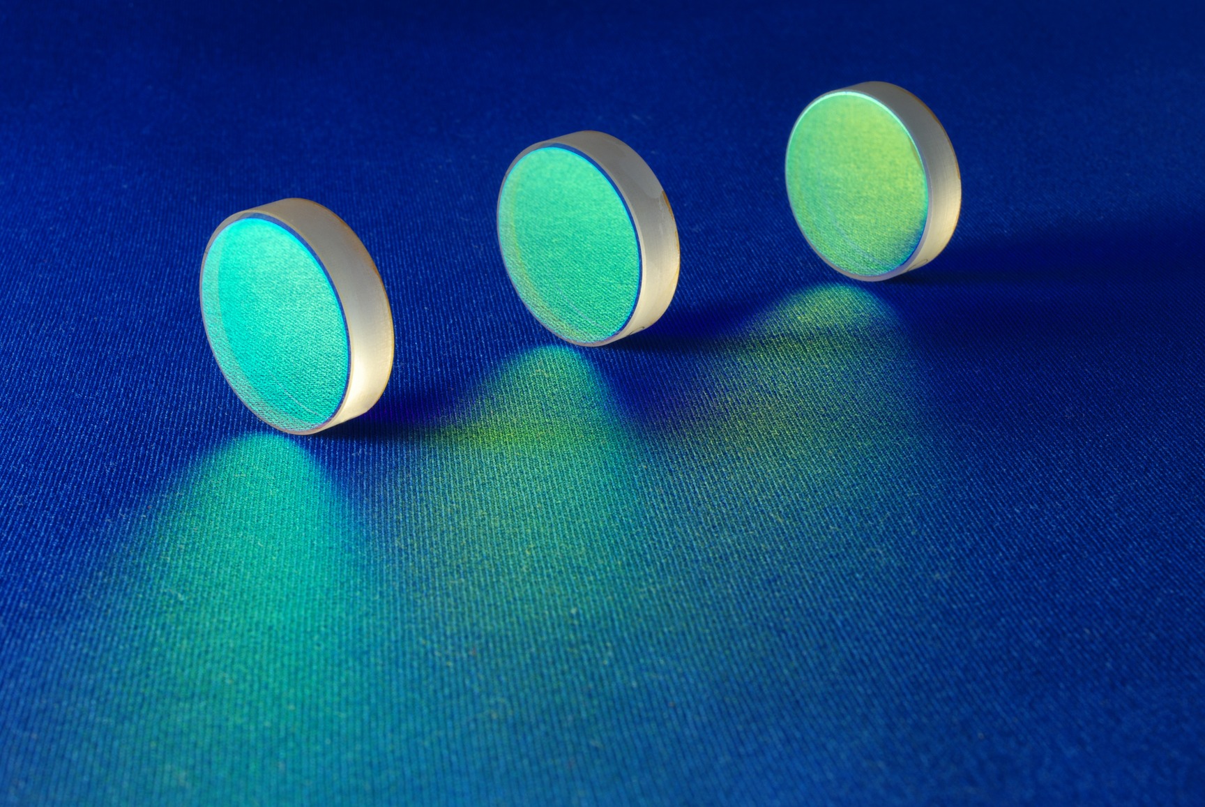 these optical components are for laser industry; flat thick mirrors with special reflection coating used in Laboratory Science and in Laser Manufacture
