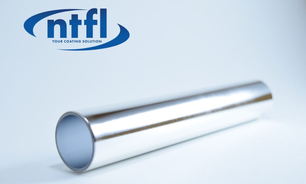 NTFL logo with a tube coating