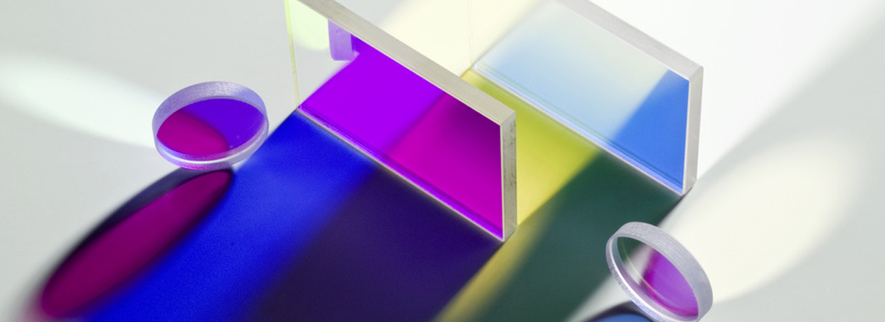 NTFL heat control filters with light passing through